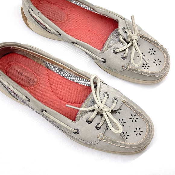 SPERRY TOP-SIDER — WOMENS ROSEFISH BOAT SHOES, MEMORY FOAM, PINK & GREY, US 7.5M - Picture 12 of 16